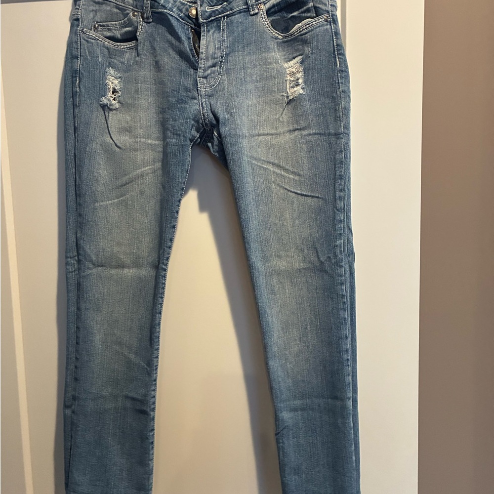 Red Rivet Light Blue Slim Jeans